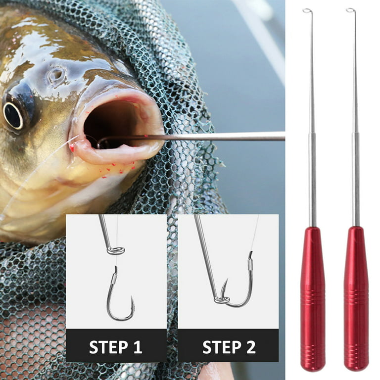 RELAX 2pcs Fish Hook Remover Fishing Hook Quick Removal Tool Stainless  Steel Fish Hook Detacher Extractor with Magnet Fish Hook Disconnect Device  for