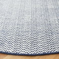 thumbnail image 3 of SAFAVIEH Vermont Zavia Chevron Area Rug, Navy/Ivory, 6' x 6' Round, 3 of 8