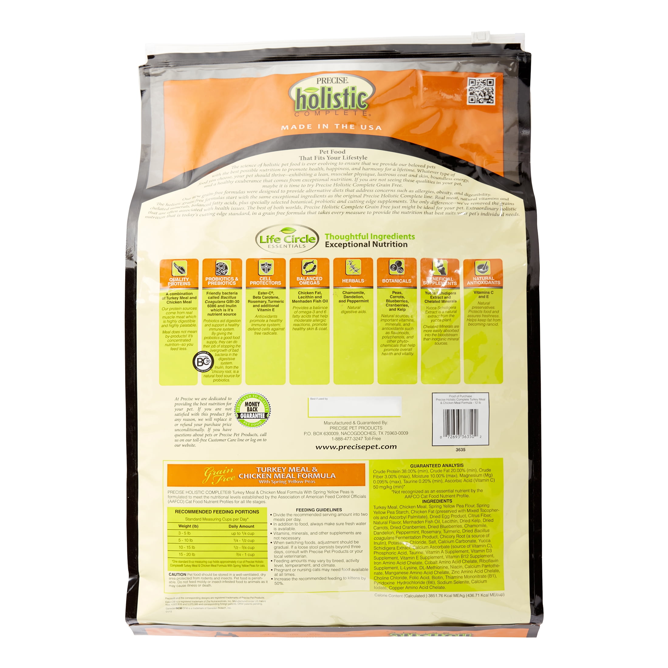 Precise Pet Holistic Complete GrainFree Turkey & Chicken with Spring