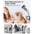 thumbnail image 2 of Hands Free Hair Dryer Holder Wall Mounted Hair Blow Dryer Adjustable and Adhesive No Drilling Self Adhesive Bathroom Blow Organizer (Gray), 2 of 7