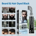 thumbnail image 3 of Mustache & Beard Cream Coloring for Men,2 in 1 Permanent Black Hair Dye Shampoo for Beard&Hair,Protect Beards,Soften Shine Condition,80ML Black, 3 of 14