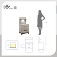 thumbnail image 5 of Fremont & Park Lufkin Nightstand with Wall Panel, 5 of 5