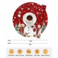 thumbnail image 6 of 15 Inch Round Placemats Set of 4, Red Christmas Non Slip Heat Insulation PP Table Mats, Snowman Gifts Xmas Tree Snowflake Winter Washable Place Mats for Kitchen Dining Party Table Decor, 6 of 7