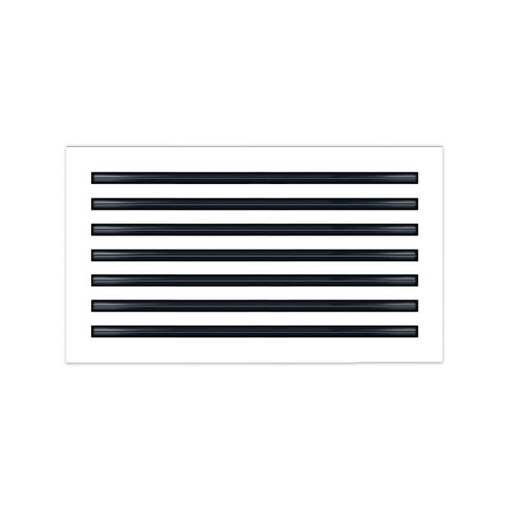 BUILDMART - 24x14 Modern AC Vent Cover - Decorative White Aluminum Air Vent - Standard Linear Slot Diffuser - Heating and Cooling Register Grille for Ceiling, Walls & Floors - Texas Buildmart