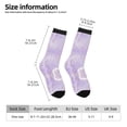 thumbnail image 2 of Vsdgher Lavender Glitter Foil Stripes Crew Socks for Men & Women, Breathable Casual Athletic Ankle Socks, 2 of 6