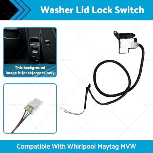 Replacement Washer Lid Lock Switch For Whirlpool WTW5010LW0, WTW5015LW0, WTW5057LW0 & More