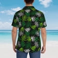 thumbnail image 6 of Balery Tropical Leaves1 Print Men's Hawaiian Shirts Short Sleeve Beach Shirt Relaxed Fit Vacation Button Down Shirts-Small, 6 of 9