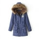 thumbnail image 5 of Abrigo grueso de talla grande con capucha, chaqueta de algodón de longitud media a larga, abrigo de ante de pelo de cordero, chaqueta de algodón para mujer, 5 of 6