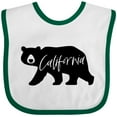thumbnail image 3 of Inktastic California Black Bear Silhouette Boys or Girls Baby Bib, 3 of 4