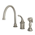 thumbnail image 2 of Kingston Brass KB3815GLBS Georgian Kitchen Faucet with Brass Sprayer, 8-3/4-I..., 2 of 2