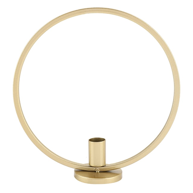 Candle Holder,Round Circle Iron Candlestick Home Decoration Candlestick Candlestick Dependable Performance
