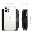 thumbnail image 3 of GAEKEAO Wallet for Women RFID Blocking Vegan Leather Bifold Card Holder Compact Zipper Pocket Wallets with 4 ID Windows, 3 of 8