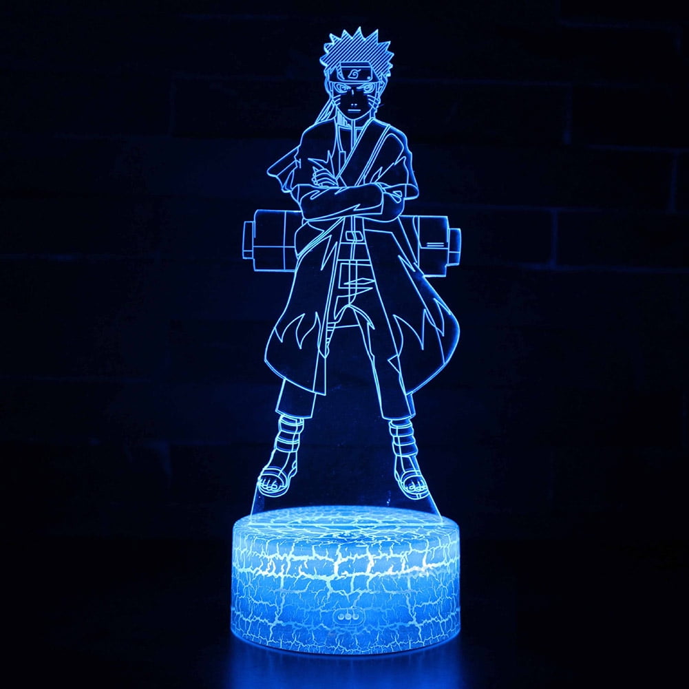 3D LED Night Light Naruto Touch Swift Table Desk Bed Lamp Christmas Kids Gift 