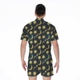 thumbnail image 2 of Vintage Moon And Sun Pattern Short Sleeve Men'S Rompers, Sun Light Sunny Casual Summer Jumpsuits Outfit, 2 of 4