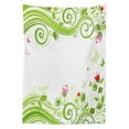 thumbnail image 3 of Ambesonne Green Flower Tablecloth Rectangular Table Cover, Blossoming Stripes, 60"x84", Lime Green Pink Red, 3 of 4