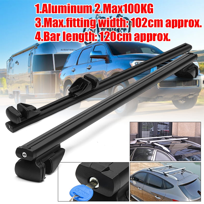 100KG Lockable Cross Bars For Roof Rails To Fit Toyota Rav4 2013+ 