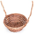 thumbnail image 4 of Willow Brown Round Shaped Basket with High Handle, 4 of 6