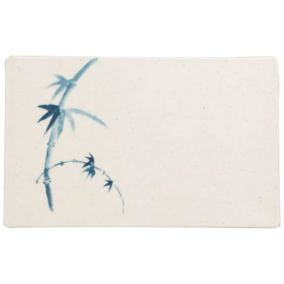 Excellante Blue Bamboo Melamine Dinnerware Collection 5 1/4" X 3 1/4" Plate, Comes in Dozen