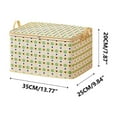 thumbnail image 2 of Latrodar Clothes Storage Bags Double Zipper Storage Containers Travel Clothes Storage Plaid Storage Containers Alternative to Moving Box for Blanket Comforters Clothing Sheet Toys 1PC, 2 of 3