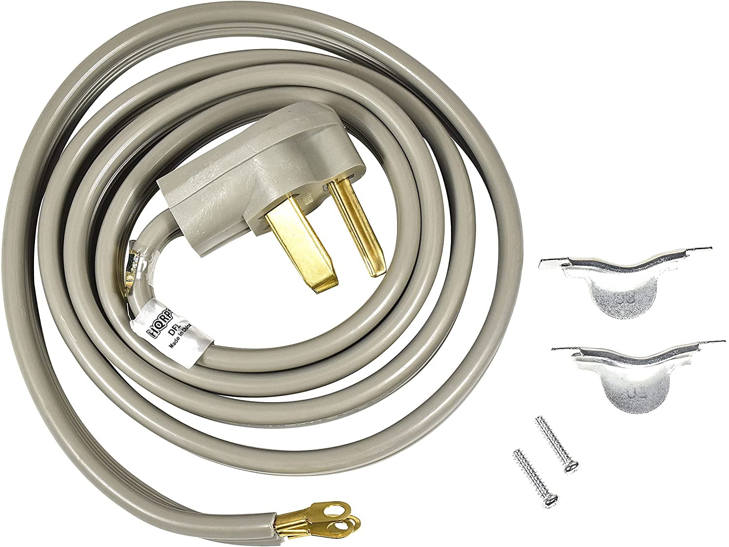 HQRP 3-Prong Electric Dryer AC Power Cord 30-Amp (NEMA 10-30P to 3-Wire), 6-Feet, UL Listed