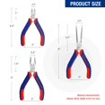thumbnail image 2 of Juego de mini pinzas WORKPRO de 3 piezas, 4"-6", herramientas de precisión, 2 of 8