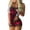 Red, variant on Womens Sleepwear Sets Adjustable Lace Spaghetti Strap Cami Top And Short Pants 2 Piece Sets Stylish Comfortable Nightwear Outfits