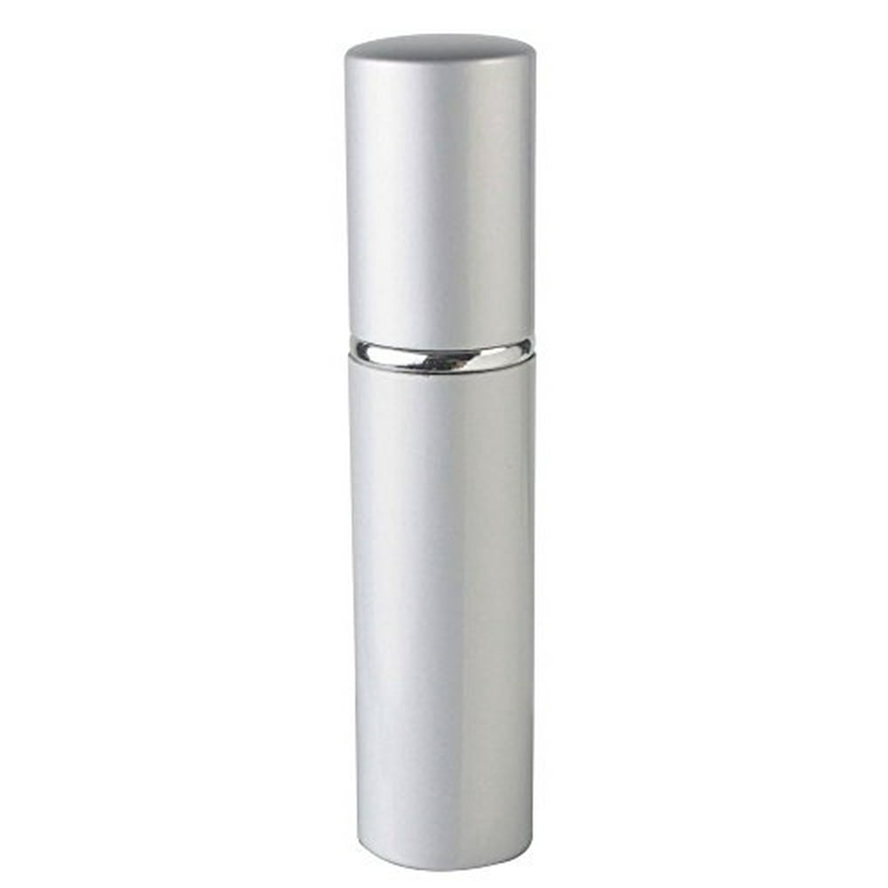 Madina Silver Refillable Travel Size Perfume Bottle Spray, 10ml .41oz