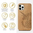 thumbnail image 4 of Case Yard Wooden Case Outside Soft TPU Silicone, Slim Fit Shockproof Wood Protective Phone Cover for Girls Boys Men and Women, Supports Wireless Charging Unicorn Design case for iPhone-11-Pro-Max, 4 of 7