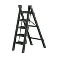 thumbnail image 2 of Folding Ladder Space Saving Non Slip Thickened Foldable Black Folding Step Stool Five layers, 2 of 9