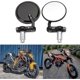 thumbnail image 1 of Round Motorcycle Handlebar End Mirrors 7/8" 22mm, Motorbike Mirror For Street Sport Bikes Cruiser -ys, 1 of 5