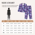 thumbnail image 4 of Lsque crystal Skull mushroom Pattern Long Sleeve Pajama Set for Women - Soft 2-Piece Sleepwear and Loungewear Set with Pockets, Comfy Nightwear-X-Large, 4 of 7