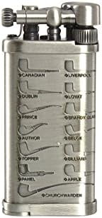 Old Boy Silver With Pipe Shapes Pipe Lighter