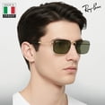 thumbnail image 7 of Ray-Ban RB3746 POLARIZED Rectangle Shaped Sunglasses for Men & Women - Includes Official Rayban Eyewear Kit - Ideal Formal & Casual Wear Sunglasses - G-15 Green Lens, 7 of 7
