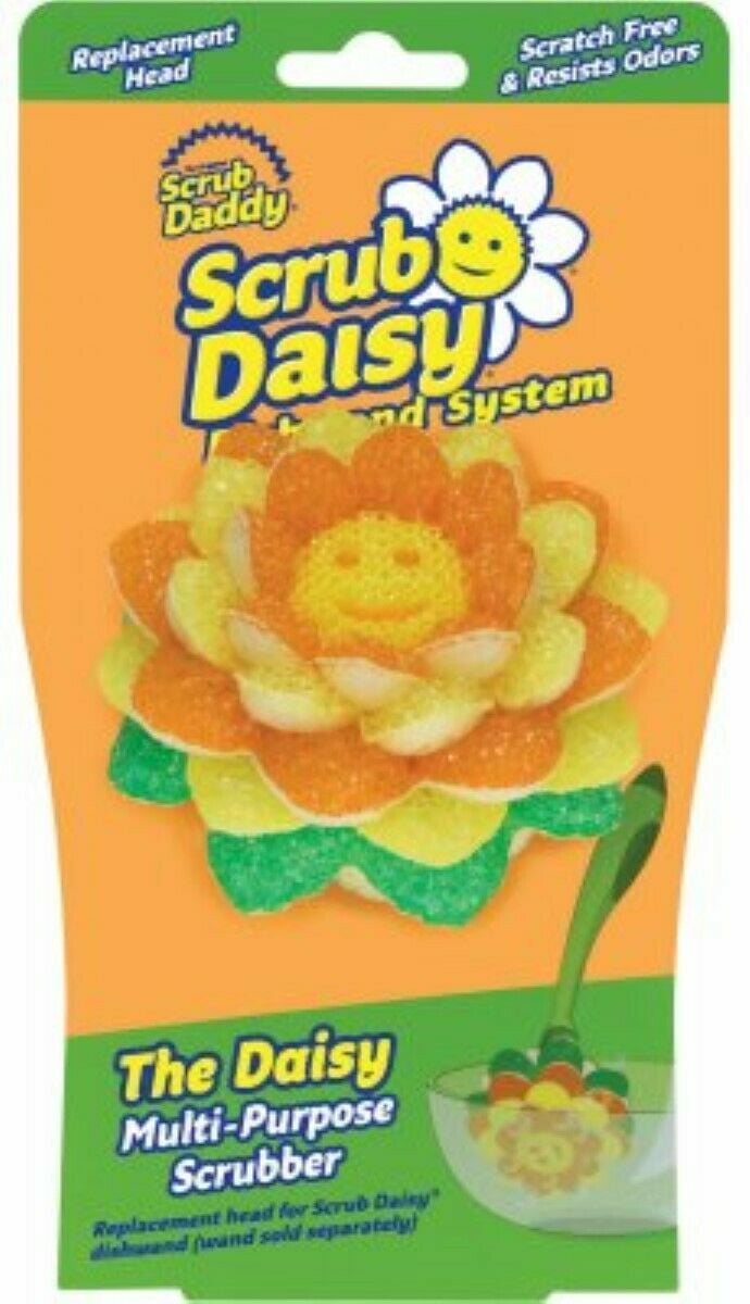 Scrub Daddy Scrub Daisy Replacement Daisy Scrubber Sponge Head Refill Heavy Duty