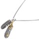 thumbnail image 1 of Collar de plumas de moda, collar de aleación retro, colgante, joyería, regalo para hombres, 1 of 8
