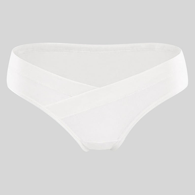 HUPOM Plus Size Underwear Underwear Briefs Leisure Tie Seamless Waistband  Gray XL 