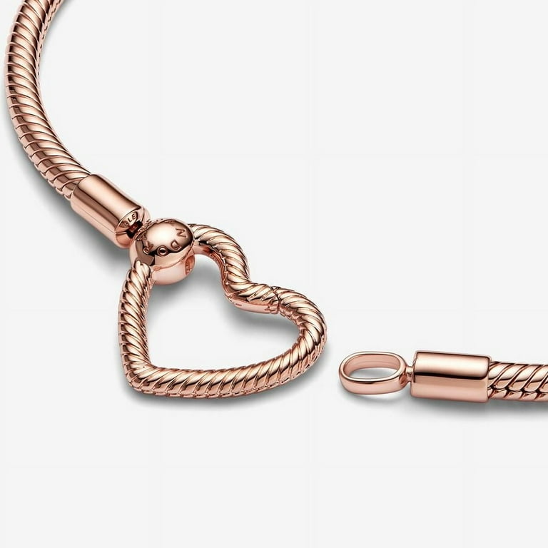 アクセサリー Pandora Heart Closure Snake Bracelet Pandora Moments Heart Closure Snake Chain Bracelet - Walmart.com