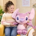 thumbnail image 3 of Disney Angel Jumbo Plush, 32-inch Stuffed Animal, Pink, Alien, 3 of 6