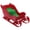Red, variant on HONMEET Red PP and Cloth Christmas Sleigh for Holiday and Party Decor