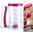 thumbnail image 1 of Distributeur de Pâte à Crêpes Outil de Cuisson Tasse à Mesurer de Pâte Cuisine Outil Crêpe Pâte Manuel Distributeur Facile à Utiliser et Nettoyer Convient pour Gaufres Muffins Gâteaux et Crêpes, 1 of 5