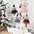 thumbnail image 4 of Advancent Muñecos de Ángel de Navidad, adorno interesante para el hogar, decoración colgante, adornos de Festival, colgante de árbol de Kits de decoración para fiestas Blanco, 4 of 6