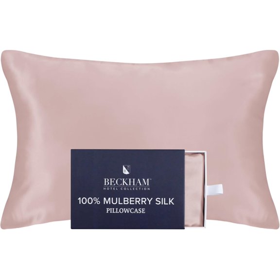 Silk Pillowcase with Zipper 100% Mulberry Silk 22 Momme 6A Grade Oeko Tex Certified Queen Cherry Pink
