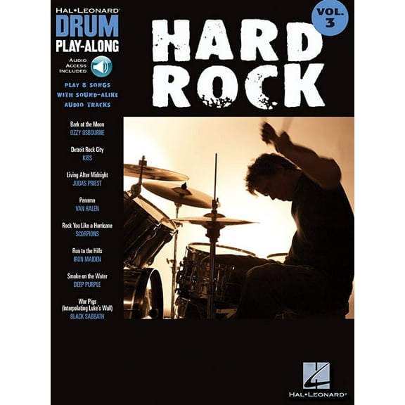 Hal Leonard Drum Play-Along Hard Rock - Drum Play-Along Volume 3 Book/Online Audio, Book 03, (Paperback)
