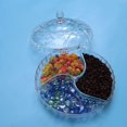 thumbnail image 3 of Assiette de Fruits Transparente Assiette de Fruits Secs Assiette de Noyer Assiette de Bonbons Créative Simple Assiette de Fruits Secs Assiette de Collation avec Couvercle Moderne, 25x15cm, 3 of 5