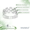 thumbnail image 4 of Vir Jewels 1/3 CTTW Lab Grown Diamond Wedding Band in Sterling Silver Female Adult, 4 of 5