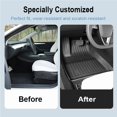 thumbnail image 4 of For 2025 Tesla Model 3 Highland Floor Mats TPE All Weather Front Rear Cargo Liner Mat, Waterproof Anti-Slip Mats, 4 of 7