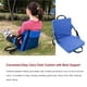 thumbnail image 4 of Advancent Cojín plegable con soporte para la espalda, herramientas para acampar al aire libre en interiores, alfombrilla de asiento de poliéster carpas Azul Advancent OD027491-02, 4 of 6