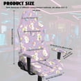 thumbnail image 2 of Whosucclay Purple Rabbit Egg Spot Print Gaming Chair Cover with Armrests Elastic Breathable Computer Chair Slipcover Washable for Scratch & Stain Protection Office Chairs Covers Easter Decor, 2 of 8