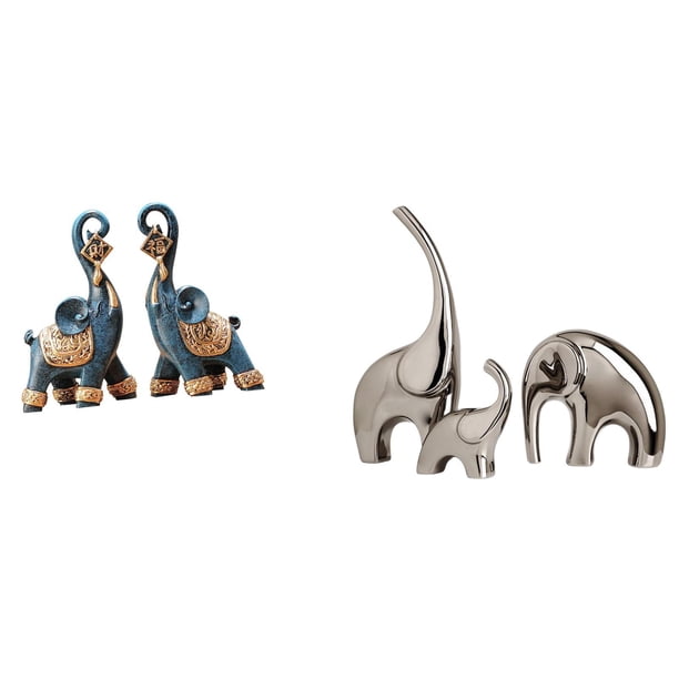 Figura de elefante,Figuras de elefantes,estatuas,adornos de animales,Escultura coleccionable para dormitorio,decoración del hogar,regalo.,Estatua de elefante,Estatuas de elefantes de