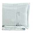 thumbnail image 3 of Melange Home Toile and Bamboo Stripes Reversible Cotton Quilt Set Light Blue Full - Queen 3 Piece, 3 of 5